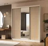 AX LIVING Miroir armoire chambre coulissante Cabinio blanc Voir les images du produit 2