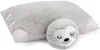 A plush sloth pillow is shown against a white background. Náhľad obrázku produktu