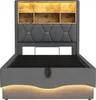 STILVORA 90x200 Polsterbett mit Nachttisch und USB Produktbild-Vorschau 10