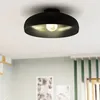 Plafoniera Contemporanea Mogano 1 Luce Acciaio Nero Anteprima dell’immagine prodotto 3