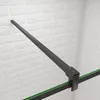 Schwarz Duschabtrennungen & H-From Stabilisator: 70X200cm & Produktbild-Vorschau 4