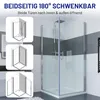 IMPTS Pendeltür Duschkabine Eckeinstieg 90x90x195cm Produktbild-Vorschau 4