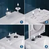 WC-Sitz D Form 43 x 36 cm Weiß Duroplast Toilettendeckel Produktbild-Vorschau 5
