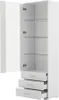 Hochglanzvitrine 60x35x180cm Weiss LED-Beleuchtung 3 Produktbild-Vorschau 1
