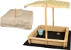 needs&wants® Sandkasten mit Dach Sitzbank und Boden Produktbild-Vorschau 1