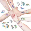 Oblique Unique Einhorn Regenbogen Tattoo Set 16 Stk. mit Produktbild-Vorschau 3
