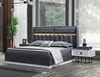 Betten Schlafzimmer Led Licht Bettrahmen Bett Polster Produktbild-Vorschau 1