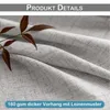 2er Set Vorhänge Leinenoptik Halbtransparent Vorhang Produktbild-Vorschau 2