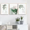 Ensemble de 3 posters, motif : plante verte, style Voir les images du produit 4
