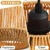 ZMH lampa wisząca boho lampa wisząca rattanowa lampa Podgląd zdjęcia produktu 3