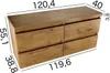 Paplinskimoebel Hängeschrank 120 x 51,5 x 39 cm, Produktbild-Vorschau 2