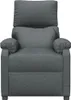 A front-facing view of a gray recliner chair against a white background. Produktbild-Vorschau