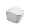 Wand-WC Set Nakia Tiefspüler ohne Spülrand kurz weiß Produktbild-Vorschau 3