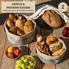 Eluno NOVARA ronde broodmandjes, set van 2 - voor gebak, Productafbeelding-voorbeeld 2