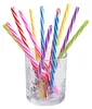 12 pailles torsadées multicolores avec brosse Voir les images du produit 2