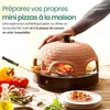 Pizzarette Original Emerio PO-115984 1200W - mini four à Voir les images du produit 6
