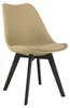 MARK Stuhl – hellbeige/beige Farbe, schwarze Beine (4 Produktbild-Vorschau 10