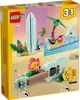 The image shows the packaging of a LEGO Creator 3-in-1 Tropical Ukulele set. The packaging displays the main product (ukulele) and two alternate builds (surfboard and dolphin island). Náhled obrázku produktu