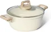 Kochtopf 24 cm mit Glasdeckel, 4,1 L, Granitbeschichtung, Produktbild-Vorschau 1