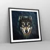 Gerahmtes Poster - Schwarzer Rahmen - Wolf Dunkel Grafik - Produktbild-Vorschau 8