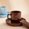 HOMLA Tasse mit Untertasse FAMELIO, braun, 0,2 l Produktbild-Vorschau 2
