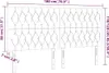 The Living Store LED Kopfteil Dunkelbraun 180x7x118/128 cm Produktbild-Vorschau 7