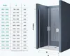 doporro Double porte de douche transparent 135cm Paroi de Voir les images du produit 7