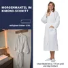 Bademantel in Waffeloptik, MIischgewebe, xl Produktbild-Vorschau 3