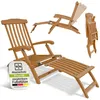 Juskys® Sonnenliege Evia wetterfest klappbar geöltes Produktbild-Vorschau 1