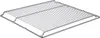 A silver metal cooling rack with a grid pattern. Produktbild-Vorschau