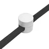 A white cable holder is attached to a black fabric cable. Produktbild-Vorschau