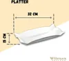 Talerz serwowy Wilmax, 31,75 × 15,24 cm, biały, wykonany z Podgląd zdjęcia produktu 2