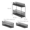 Relaxdays Organizer da cucina, ripiano estraibile per Anteprima dell’immagine prodotto 4
