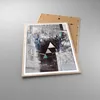 Gerahmtes Poster - Rahmen in heller Eiche - Abstraktion Produktbild-Vorschau 3