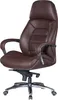 AMSTYLE Designer Bürostuhl Bezug Echtleder Braun Produktbild-Vorschau 4