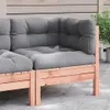 vidaXL Canapé d'angle de jardin avec coussins en bois Voir les images du produit 2