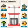 Wiltec Obstpresse 6L Weinpresse aus Stahl Edelstahlkorb Produktbild-Vorschau 6