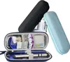 Three insulated cases for diabetic medication, with one case open showing insulin pens and accessories. Produktbild-Vorschau