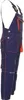 A side view of a pair of blue and orange overalls. Produktbild-Vorschau