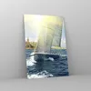 Bilder auf glas - Einteilig - Yacht Meer Welle - 50x70cm - Produktbild-Vorschau 4