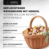 Weidenkorb mit Henkel 32 cm Geflochtener Brotkorb & Produktbild-Vorschau 3