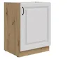 Unterschrank 60 cm Stilo Weiss + Eiche Artisan Küchenzeile Produktbild-Vorschau 1