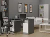 Schreibtisch Delta Anthrazit Weiss 120 Cm 3 Schubladen Produktbild-Vorschau 2