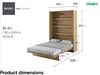MEBLINI Schrankbett Bed Concept - Wandbett mit Lattenrost - Produktbild-Vorschau 8