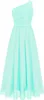 Elegantes Ein-Schulter Prinzessin Kleid - Festliches Produktbild-Vorschau 1