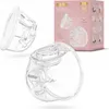 A product shot featuring breast pump collection cups and their packaging. Produktbild-Vorschau