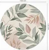 Aquarell zarte Boho-Zweige und Blätter– Vinyl Fußmatte – Ø Produktbild-Vorschau 5