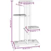 vidaXL Stojak na kwiaty 4-poziomowy z kółkami 44x23x80 cm Podgląd zdjęcia produktu 7