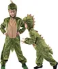 Zwei Kinder im grünen Dinosaurier-Kostüm, eines frontal, das andere seitlich mit ausgestreckten Armen. Produktbild-Vorschau
