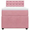 Boxspringbett mit Matratze Rosa 100x200 cm Samt Produktbild-Vorschau 4